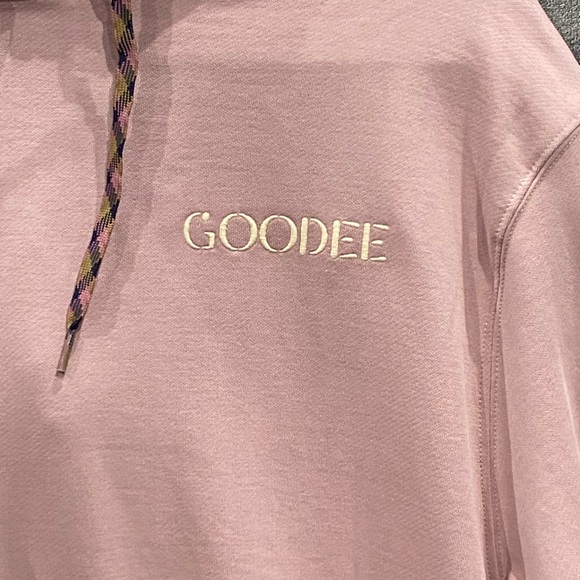 Goodee x Kotn The Goodee Hoodie Sweatshirt Pullover Dusty Rose Mens Size M NWT - Picture 4 of 11
